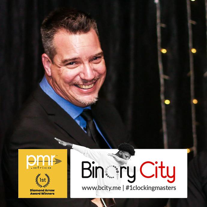 Rayno Burger - CEO and Co-founder of Binary City. PMR Africa award