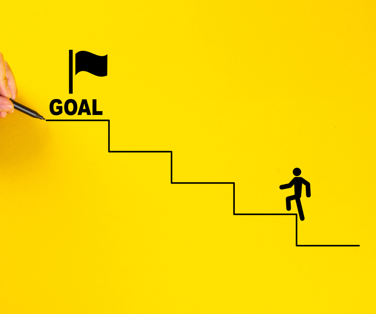 set goal, steps