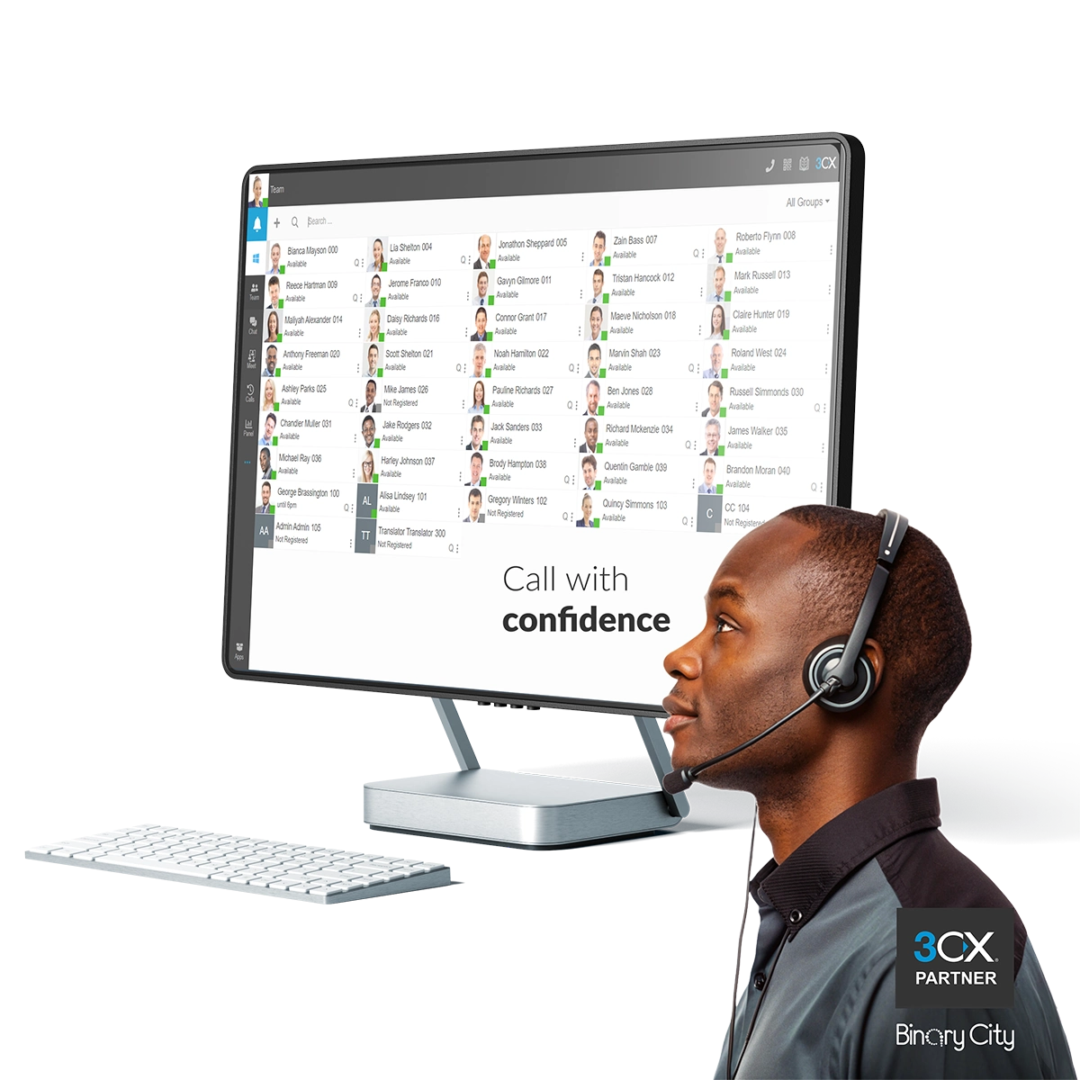 3cx phone system and call centre solution on desktop