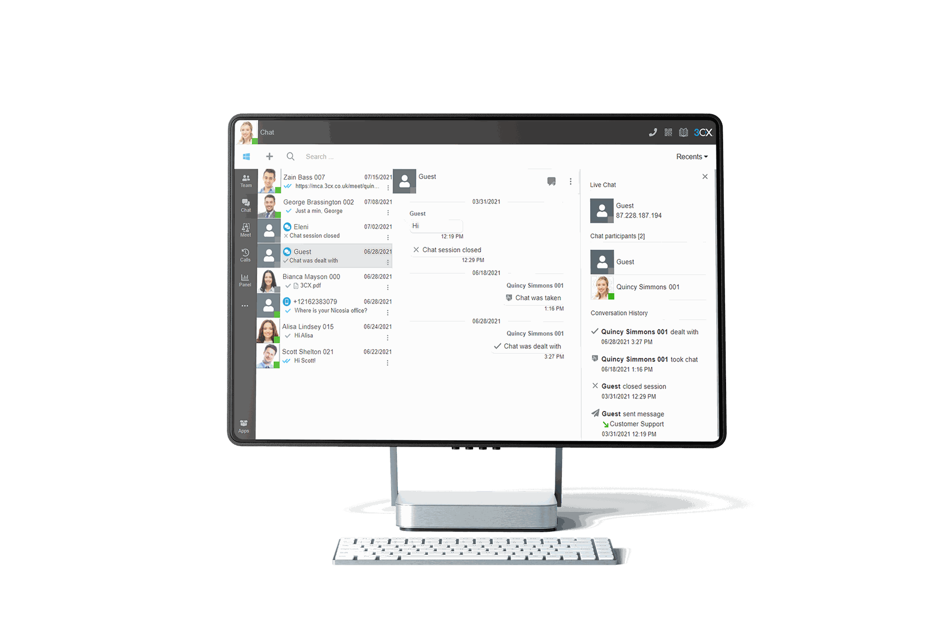 3cx phone system and call centre solution desktop app