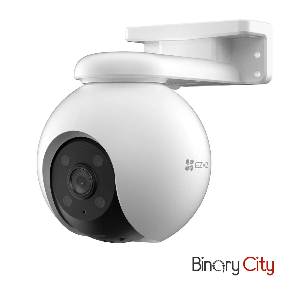 [CS-H8 3MP, 4mm] EZVIZ H8 Pro Pan & Tilt Wi-Fi Camera, 3K (2880x1620) resolution, 360 Panoramic coverage, AI-Powered Human/Vehicle Shape Detection, Color NIght Vision