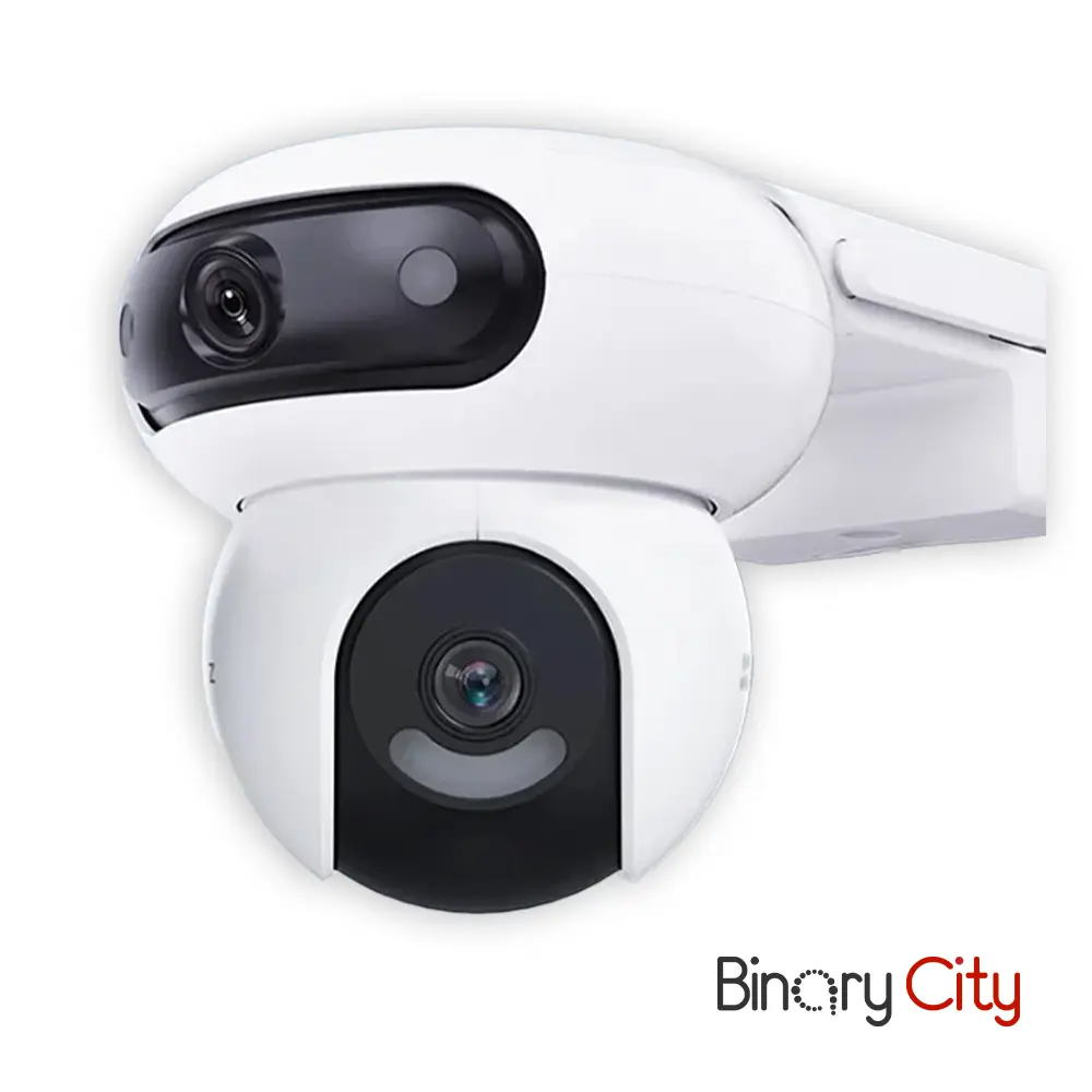 [CS-H90] EZVIZ 2K+ & 2K+ Dual-Lens Pan & Tilt Wi-Fi Camera, Co-Detection for Auto Smart Tracking, AI-Powered Human / Vehicle Shape Detection, Two-Way Talk, Active Defense with Siren and Strobe Light