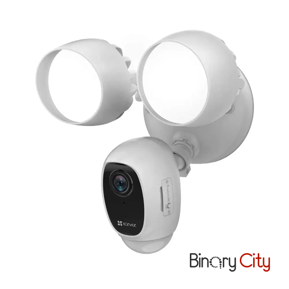 EZVIZ Outdoor Smart Security Light Camera, 2MP,  IR 25m, PIR motion activated floodlights, Two-way talk, white