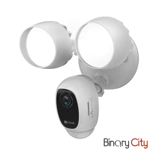 [CS-LC1C-A0-1F2WPFRL (white)] EZVIZ Outdoor Smart Security Light Camera, 2MP,  IR 25m, PIR motion activated floodlights, Two-way talk, white