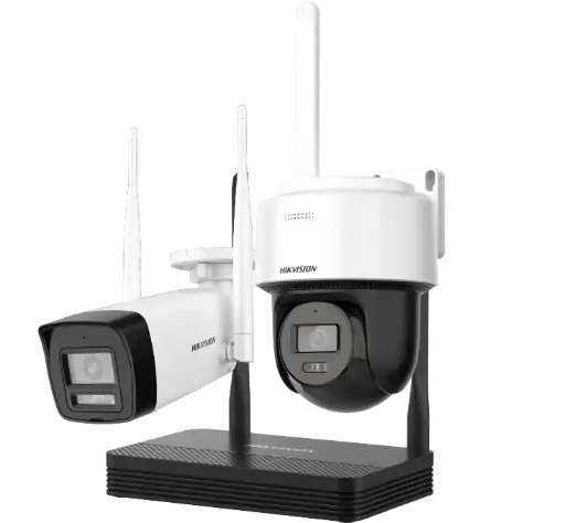 [NKS424W03H] Hikvision 4MP H.265 One bullet + One turret WiFi NVS Kit 